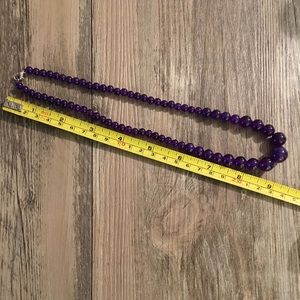 India Jade Necklace - Deep Purple